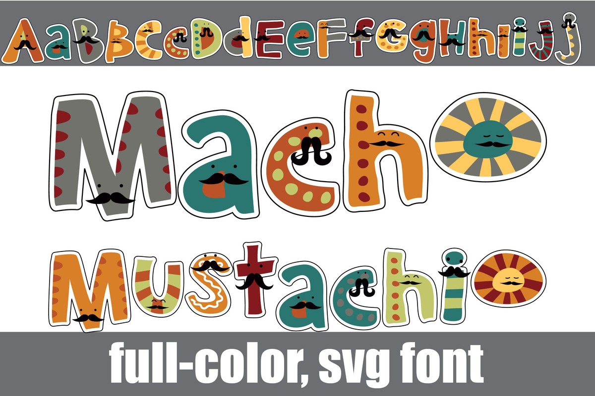 Font Macho Mustachio CF