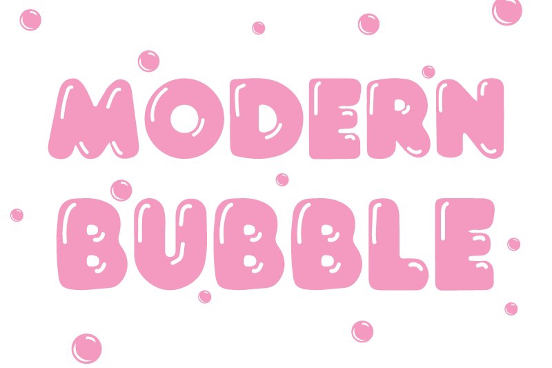 Font Modern Bubble