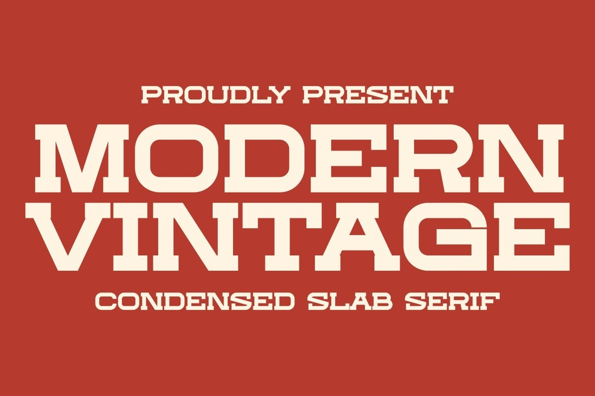 Font Modern Vintage