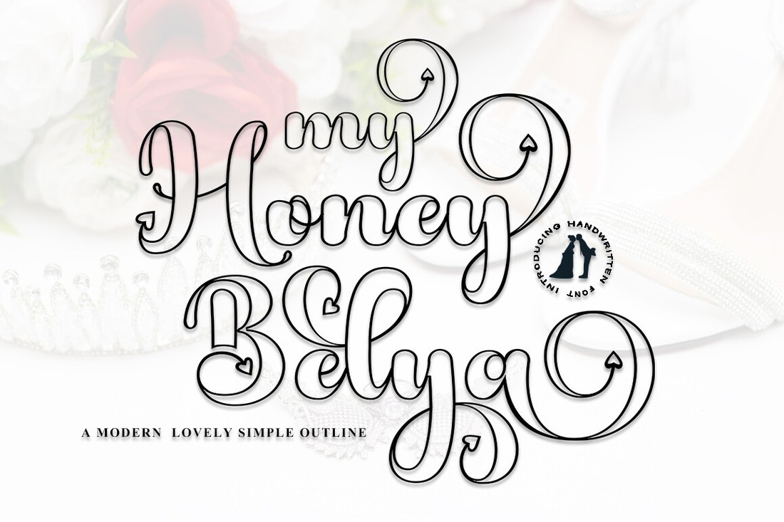 Font My Honey Belya Outline