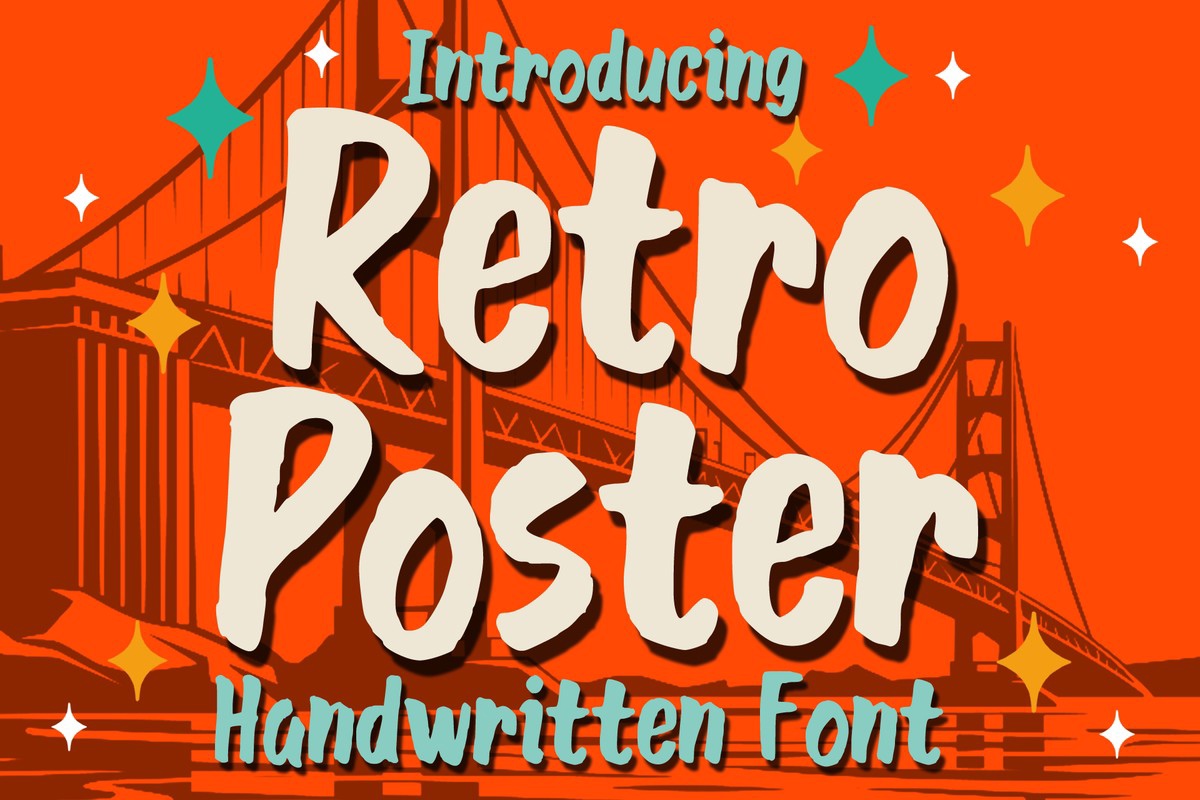 Font Retro Poster