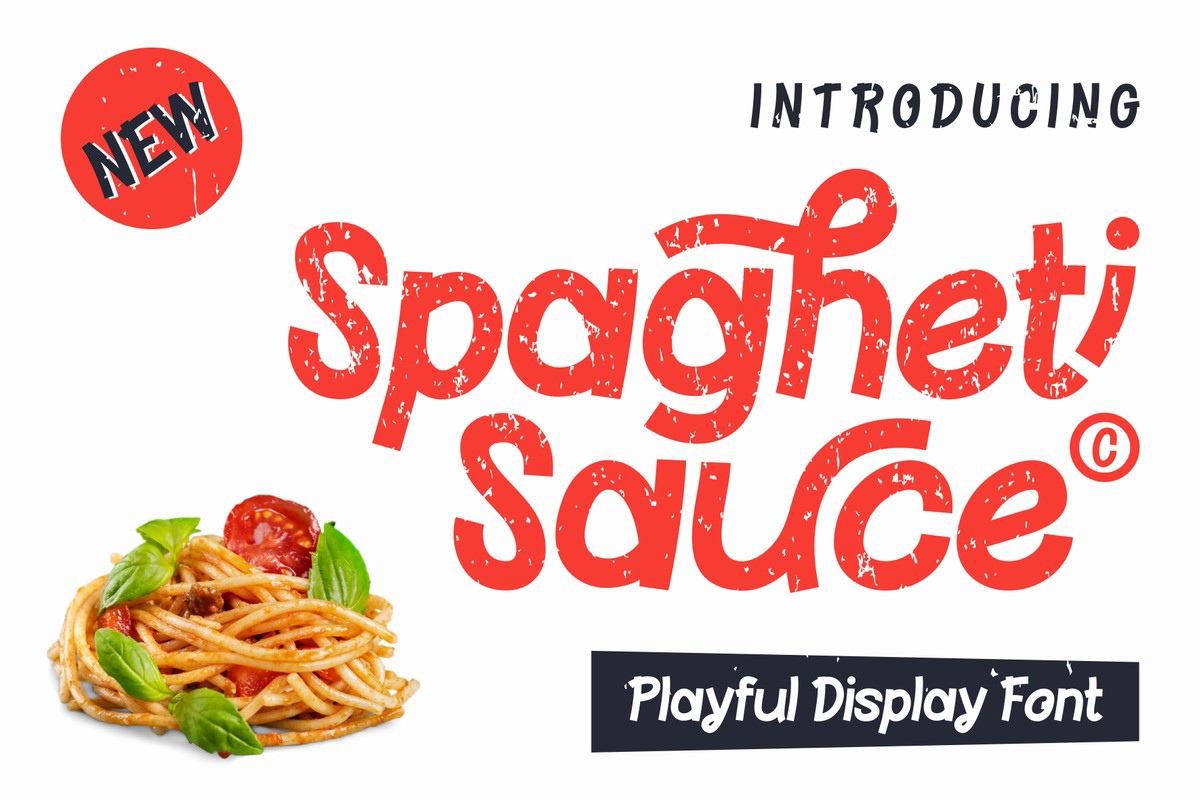 Font Spagheti Sauce