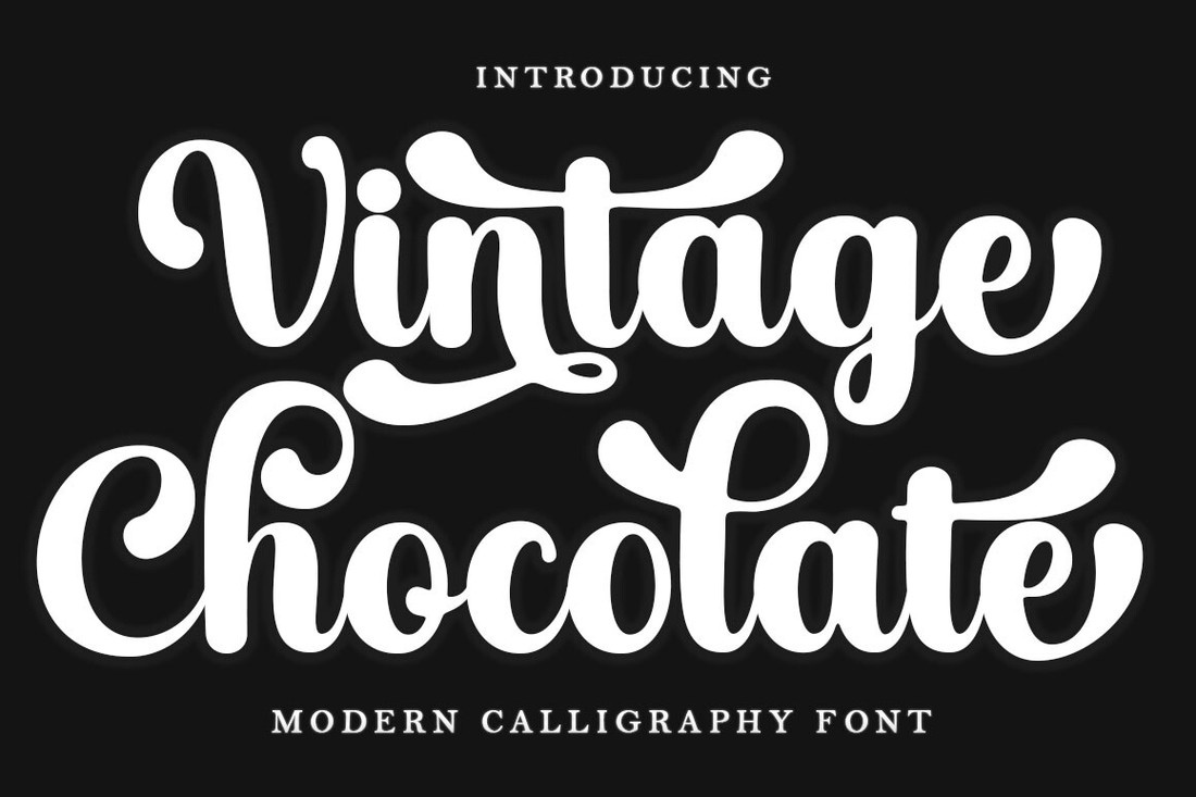 Vintage Chocolate Script