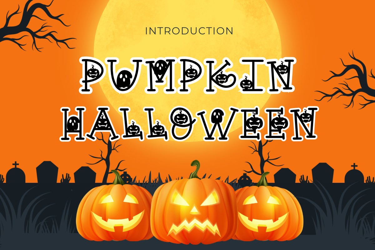 Font Pumpkin Halloween