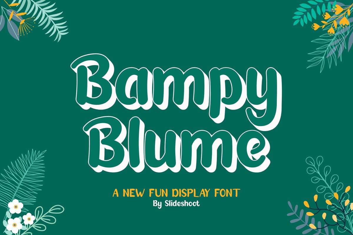 Font Bampy Blume