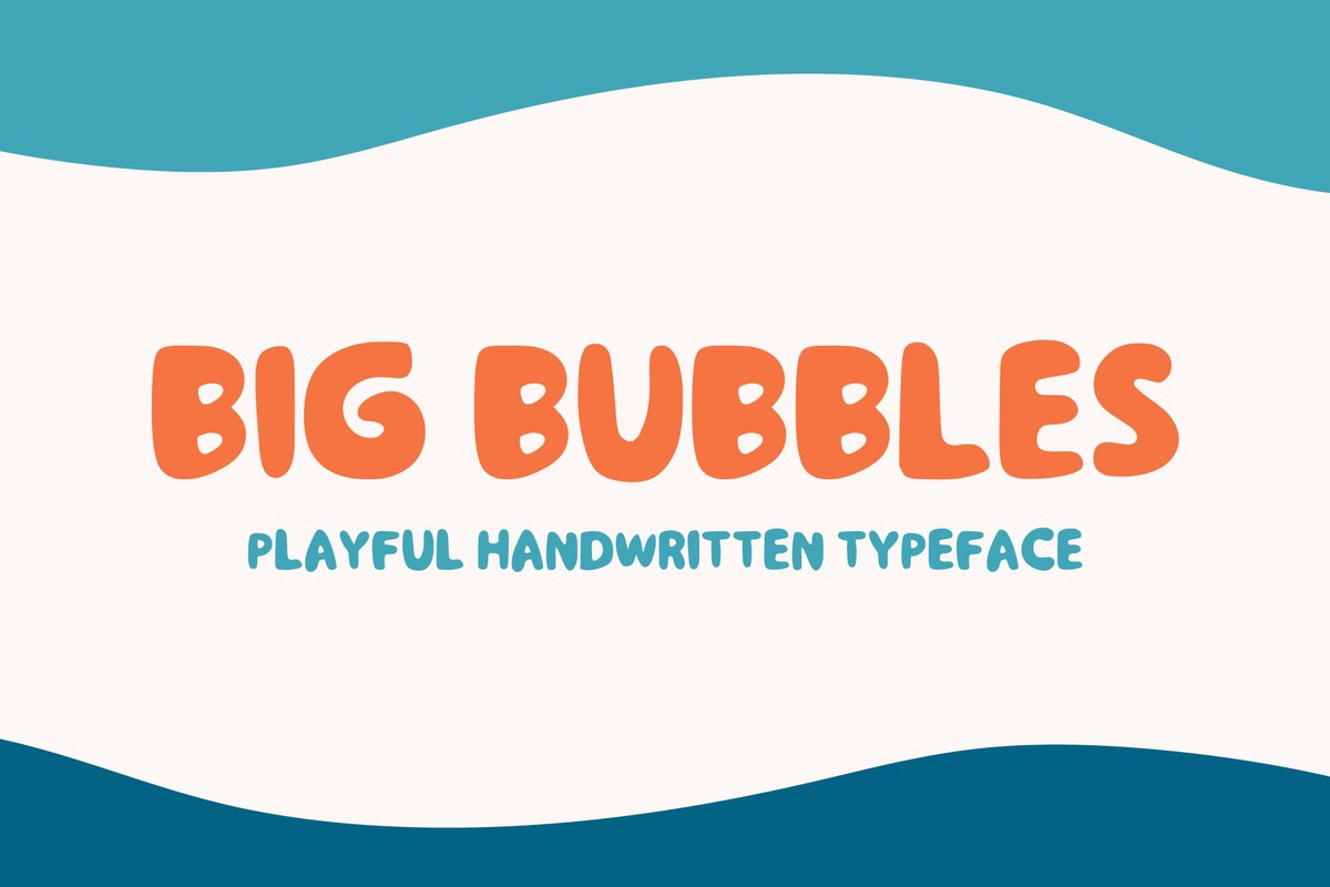 Font Big Bubbles Handwritten