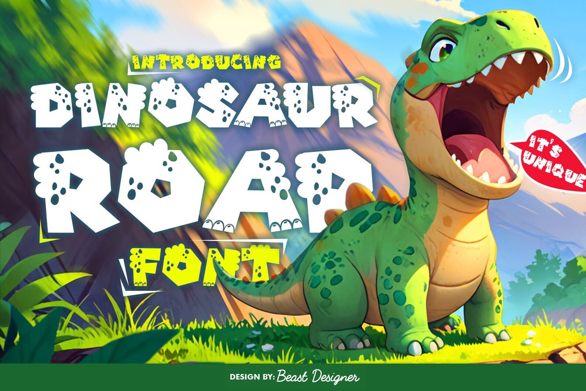 Font Dinosaur Roar