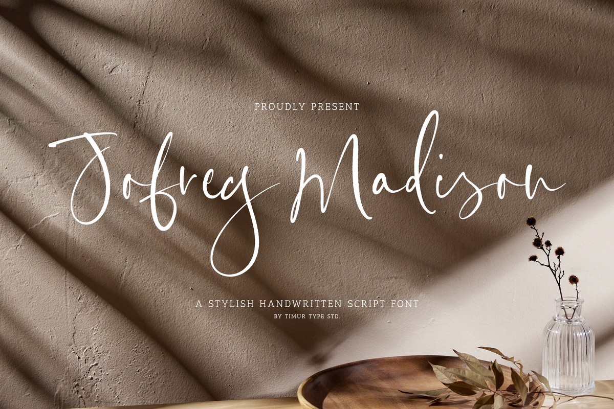 Font Jofrey Madison