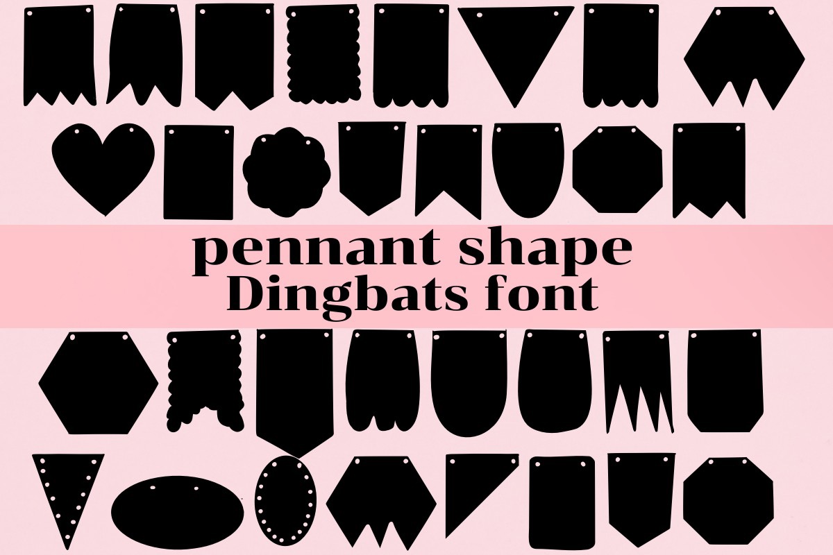 Font Pennant Shape