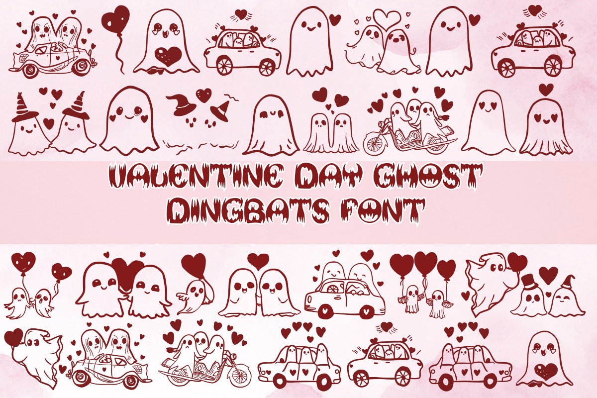 Font Valentine Day Ghost