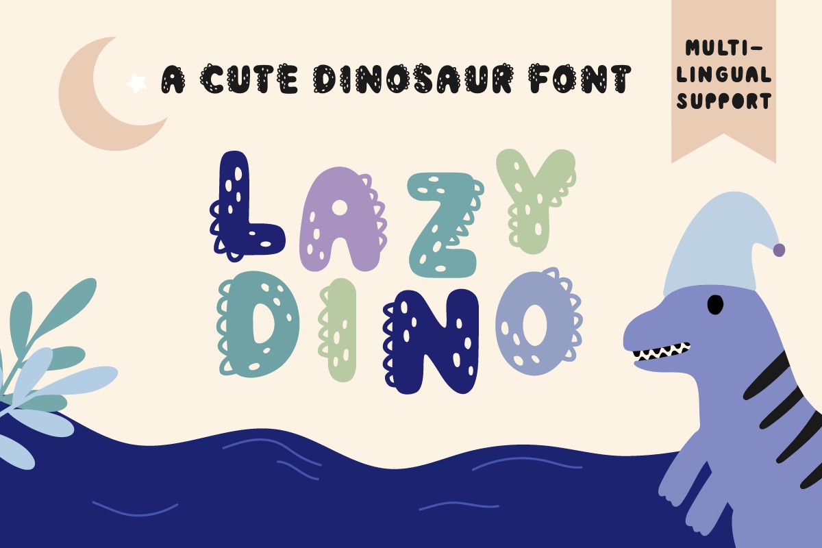 Font Lazy Dino