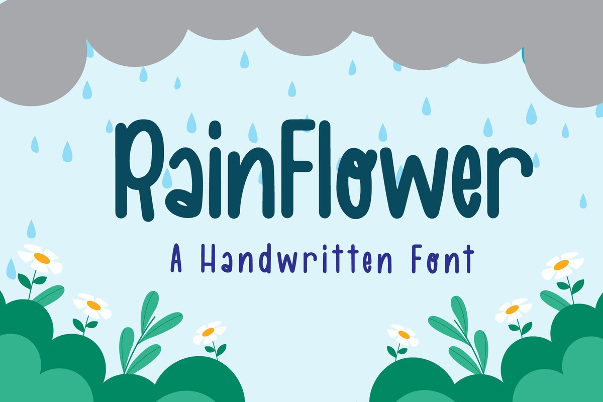 Font RainFlower