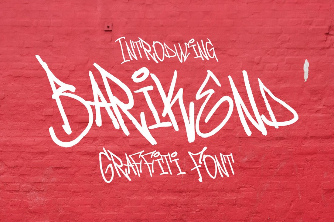 Font Barikend Graffiti