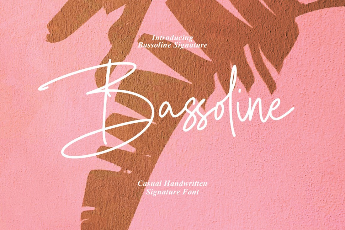 Font Bassoline Signature