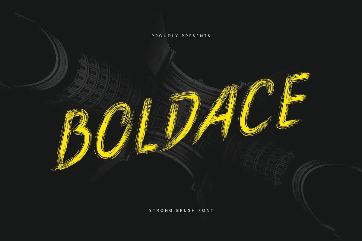 Font Boldace Brush