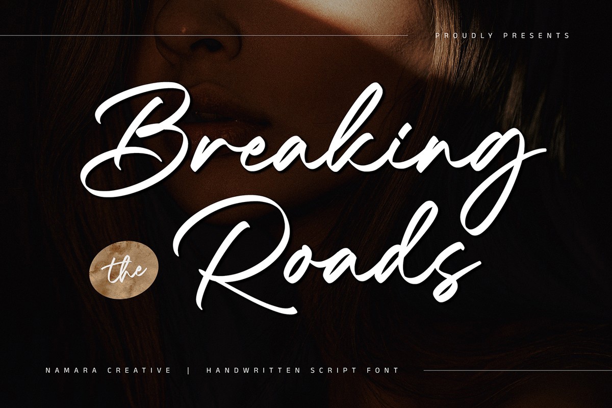 Font Breaking Roads