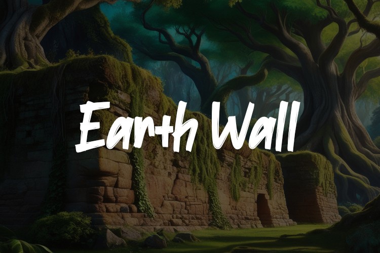 Font Earth Wall