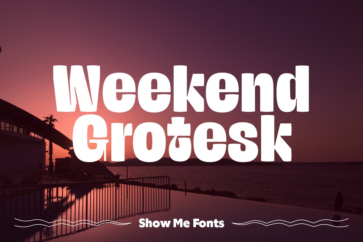 Font Weekend Grotesk