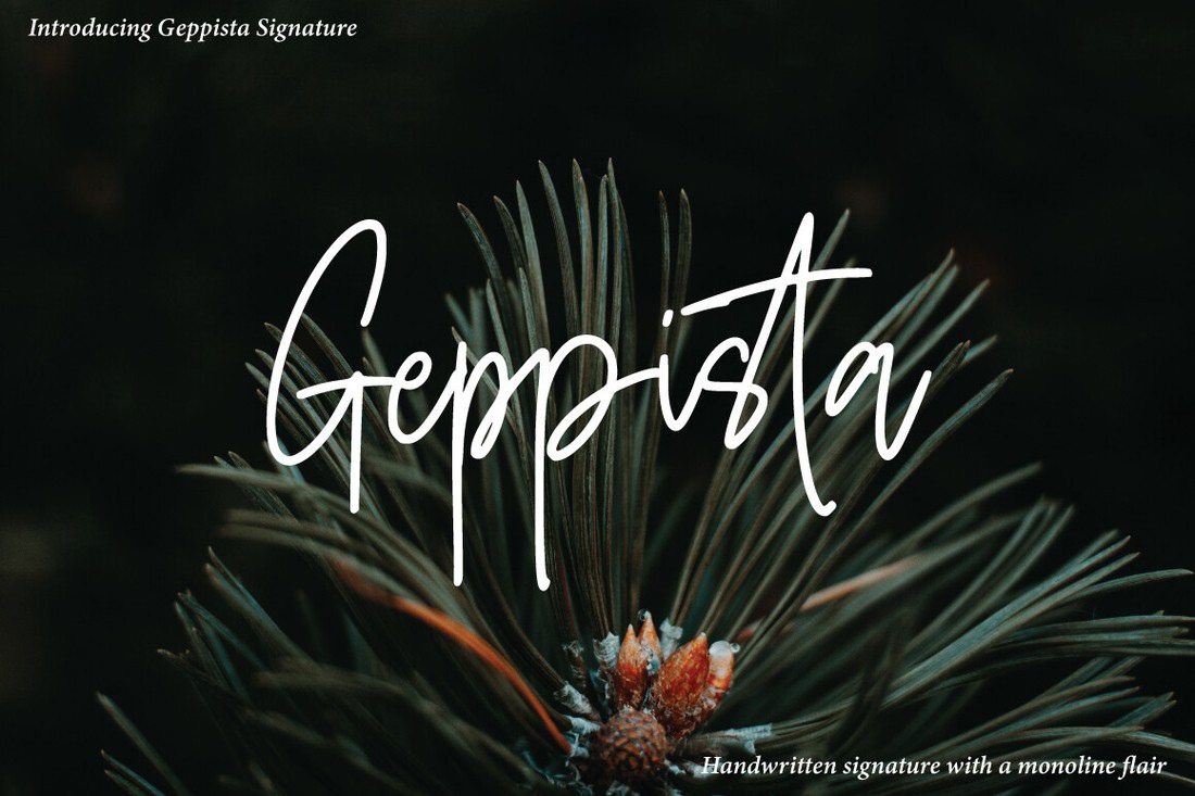 Font Geppista Signature