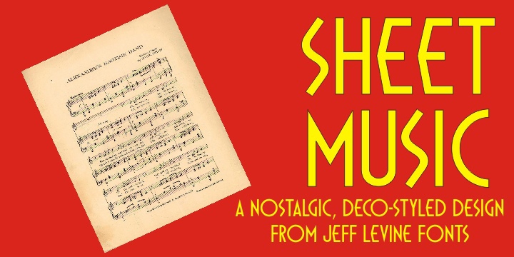 Font Sheet Music JNL