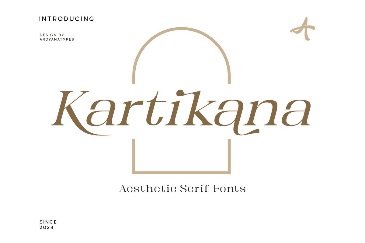 Font Kartikana Serif