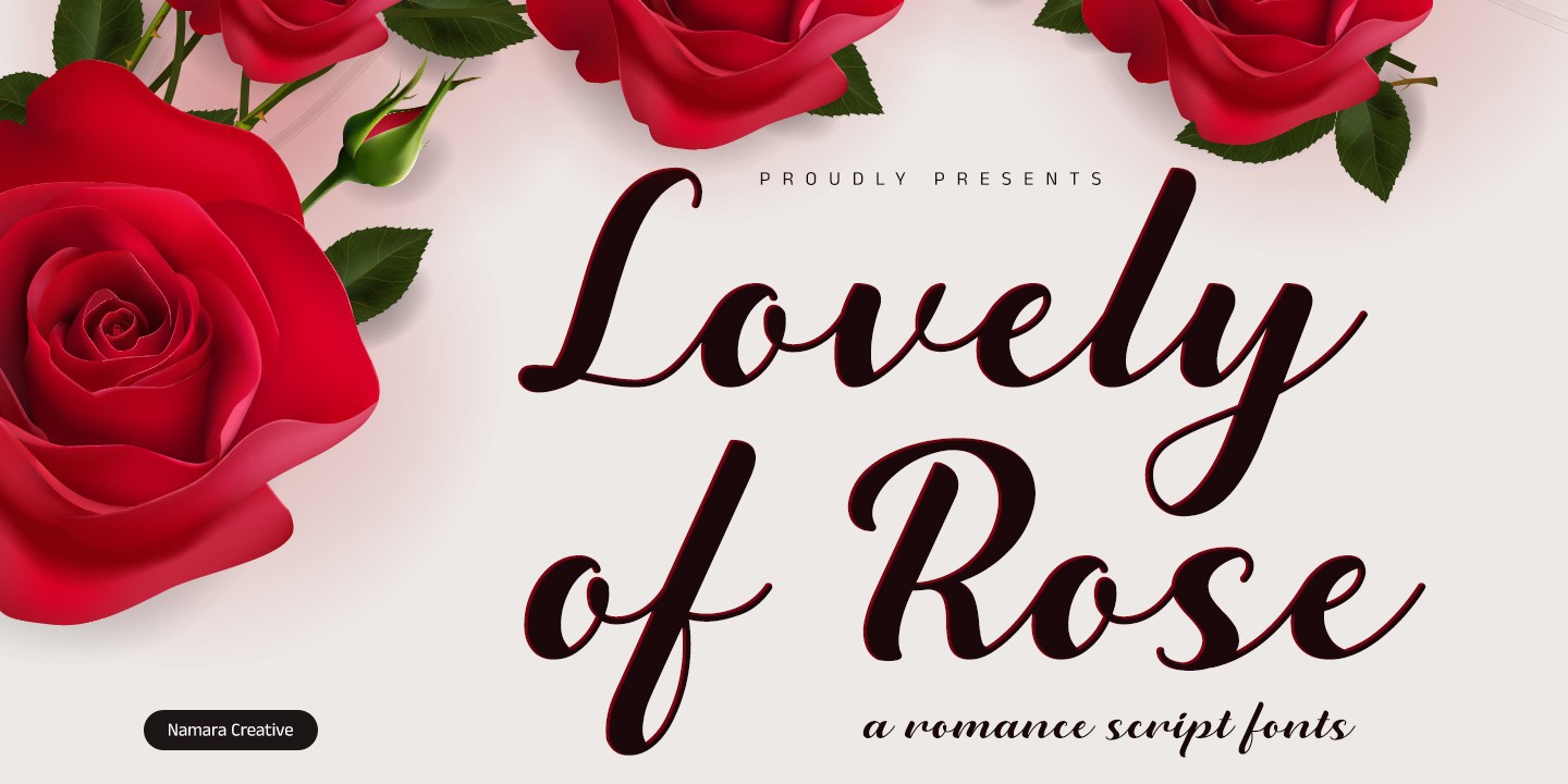 Font Lovely Rose