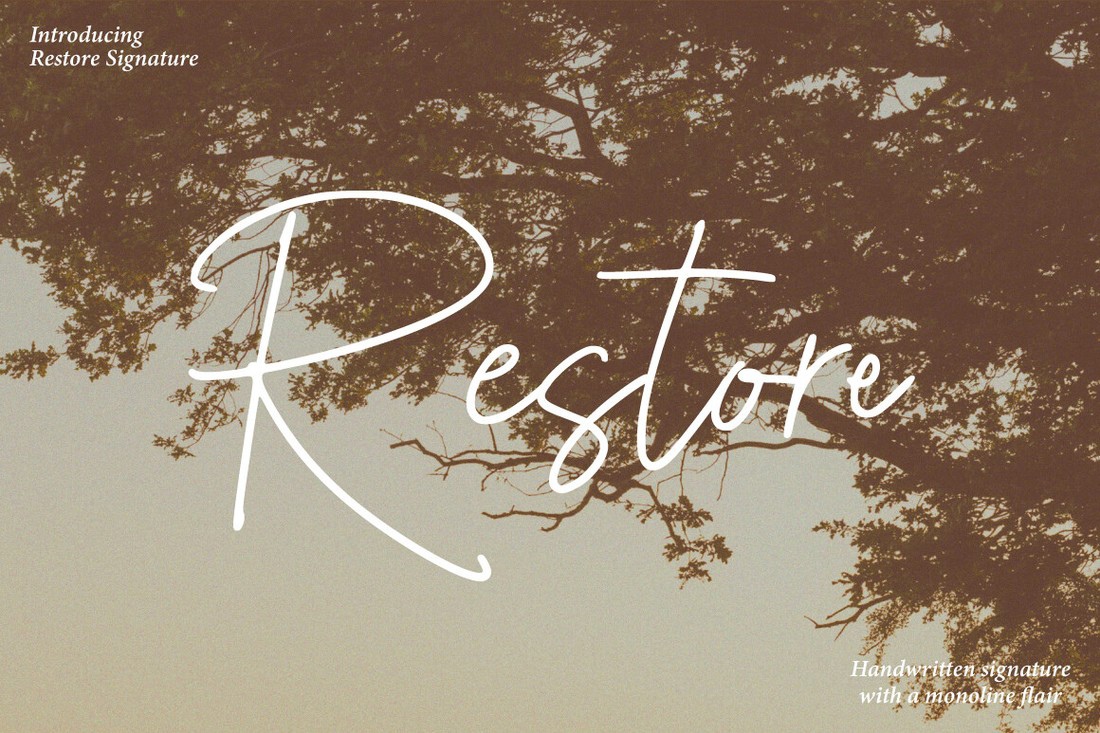 Font Restore Signature