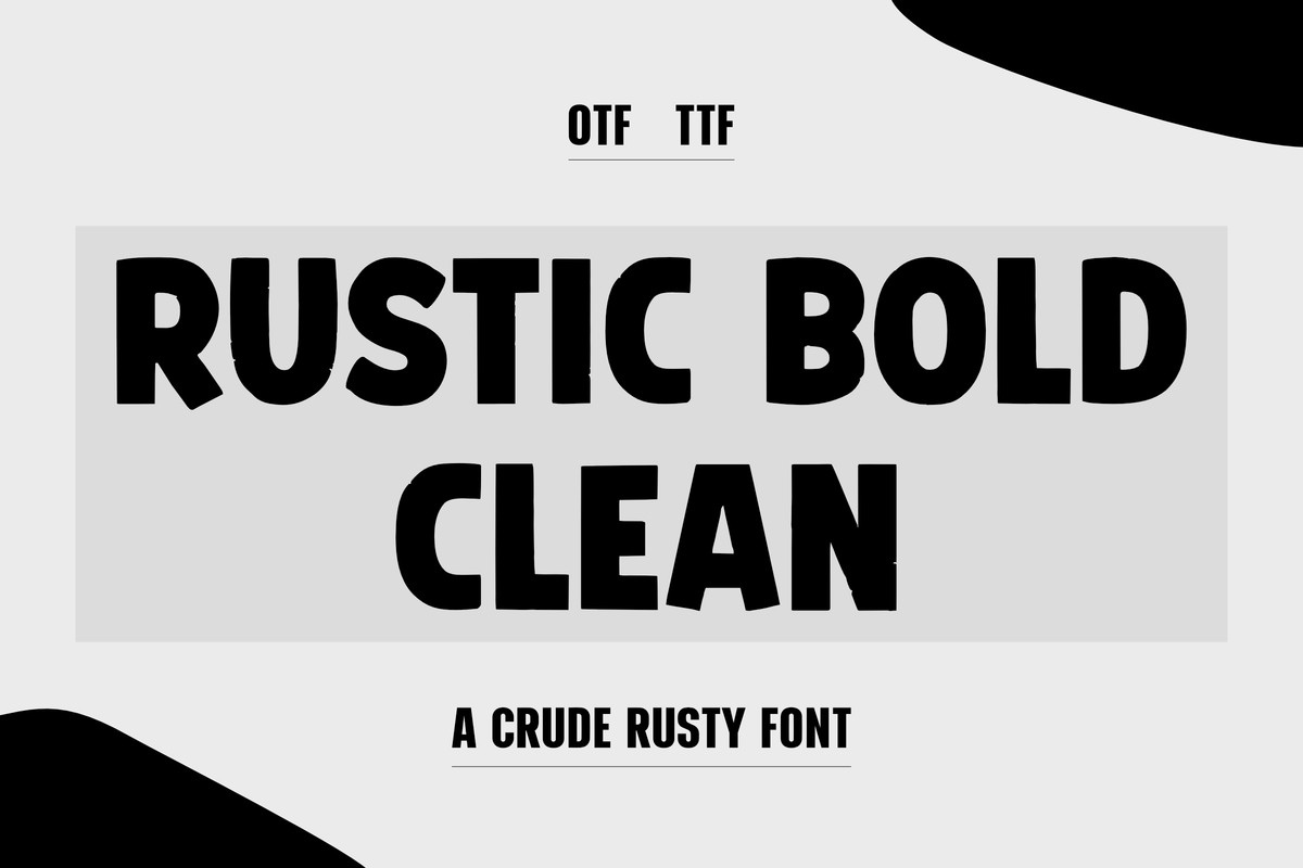 Font Rustic Bold Clean