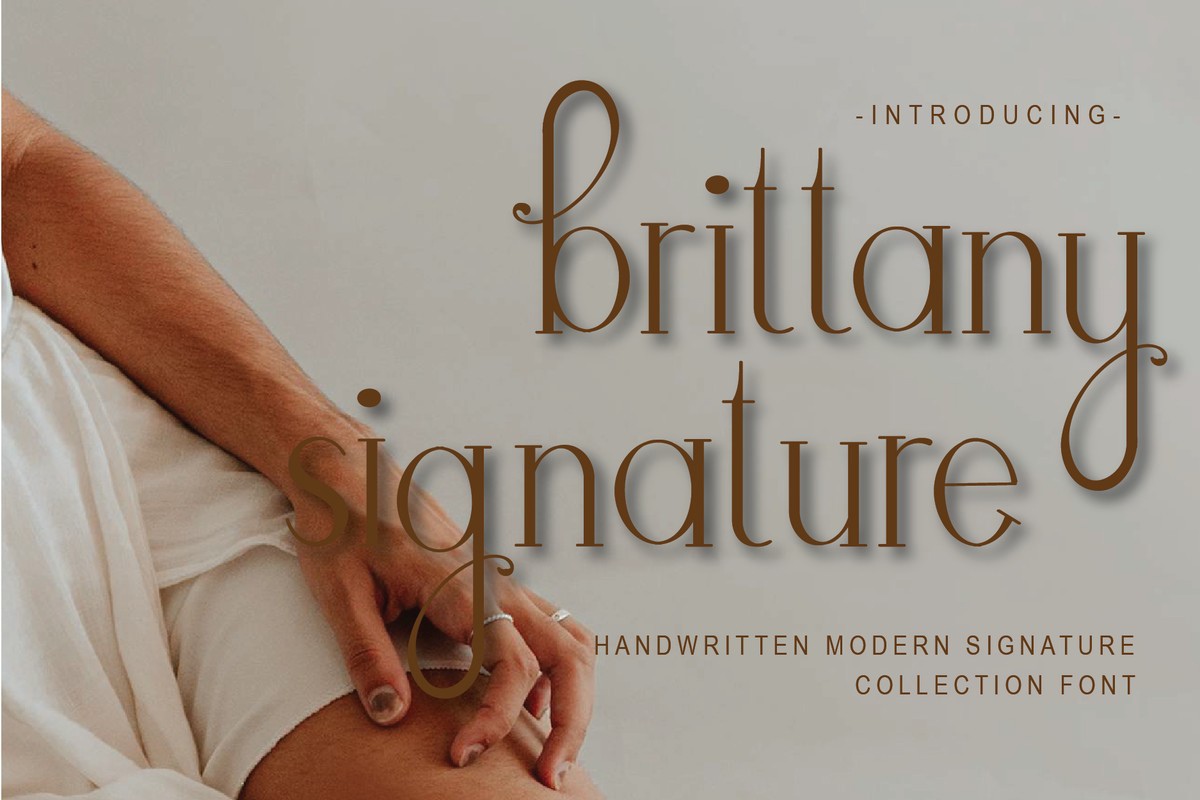 Font Brittany Signature